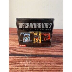 MECHWARRIOR 2: The Titanium Trilogy (1998, PC) Rare 3 Disc Set In Jewel Case B64